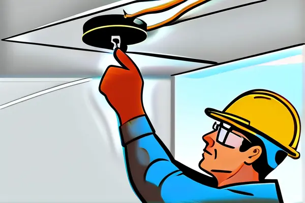 灯具安装步骤示意图