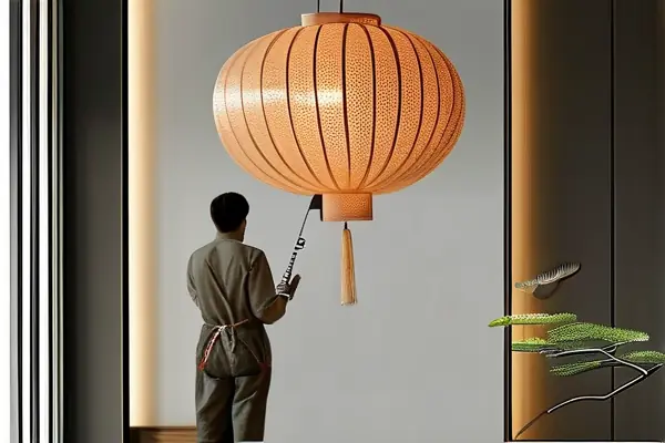 灯具风格对比实景图