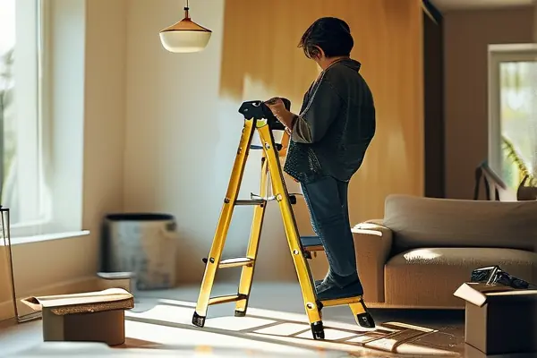 家庭装修灯具安装过程实景图