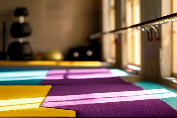 扬州健身房铺设的防滑地毯实景图