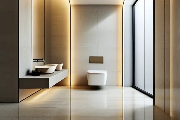 惠达洁具在现代卫生间中的展示效果