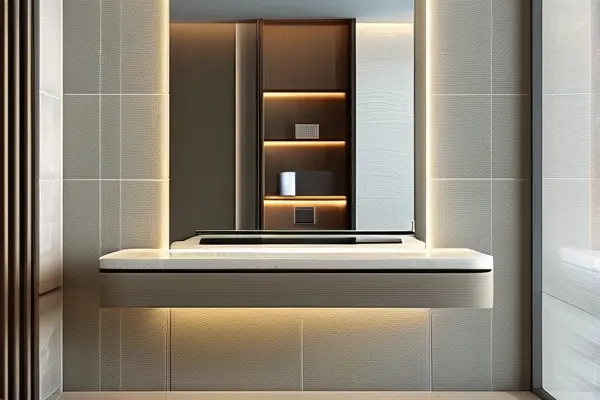 精品洁具在现代浴室中的展示