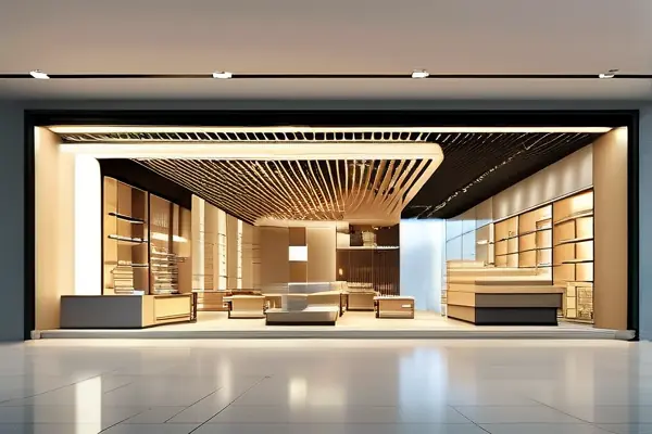 现代化店面装修效果展示图