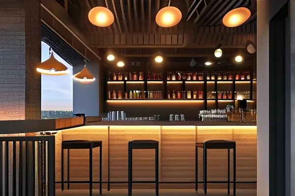 现代风格小酒吧内部装修效果图