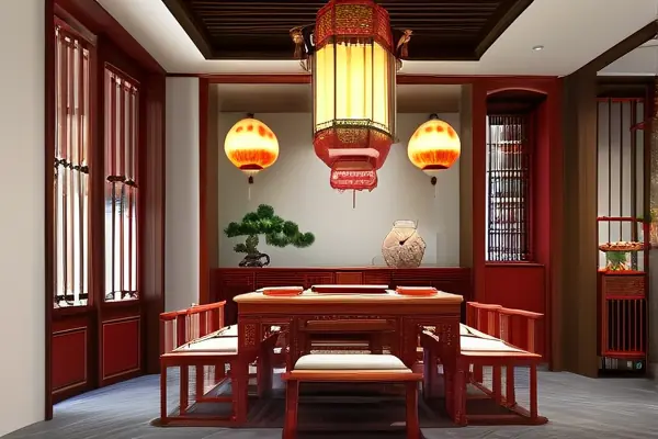 中式餐厅装修效果图展示