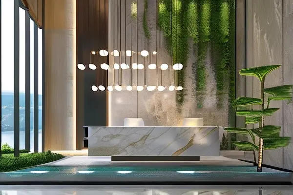 高端会所装修实景案例与设计讨论场景