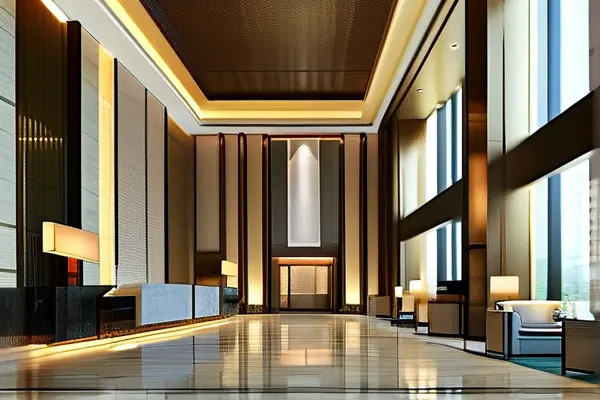 五星级酒店大堂装修效果图